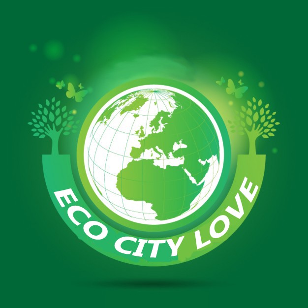 eco city love logo
